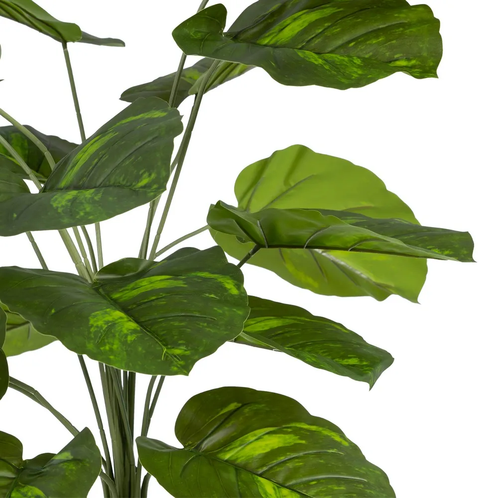 Crenguta frunze exotice verzi | Decoratiuni tropicale | Vaze inalte [2]