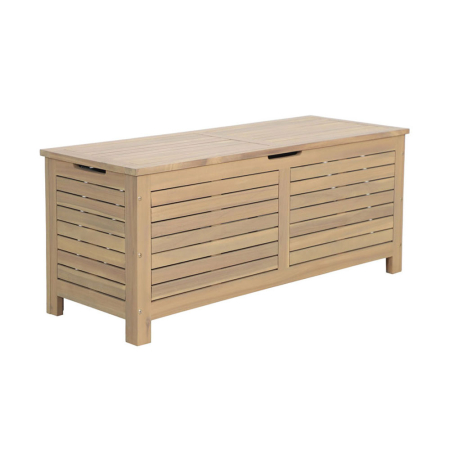 Cufere si valize decorative - Cufăr de depozitare din lemn de acacia bej