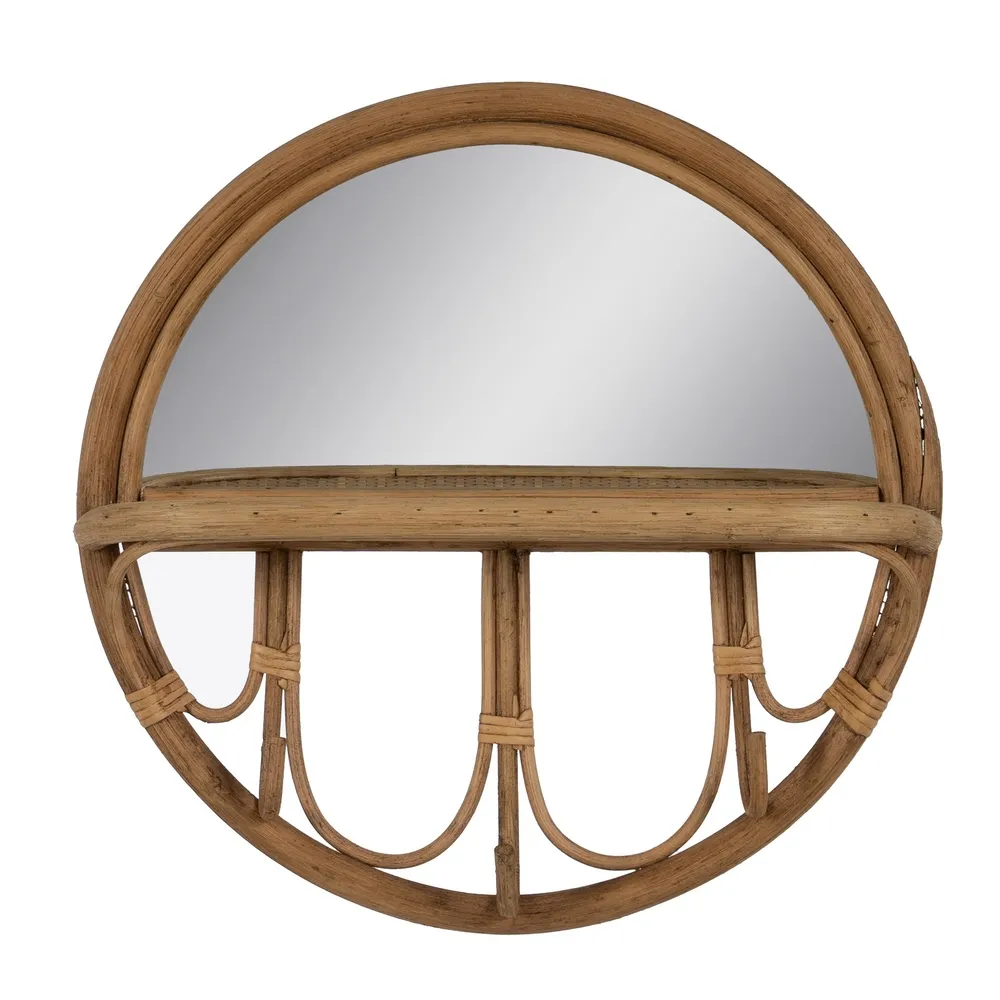 Cuiere perete - Cuier Rotund Ratan | Eleganta Naturala pentru Holuri Moderne