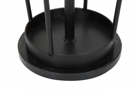 Cuier pom cu suport umbrela, negru auriu, metal [3]
