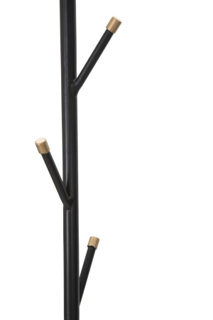 Cuier pom cu suport umbrela, negru auriu, metal [5]