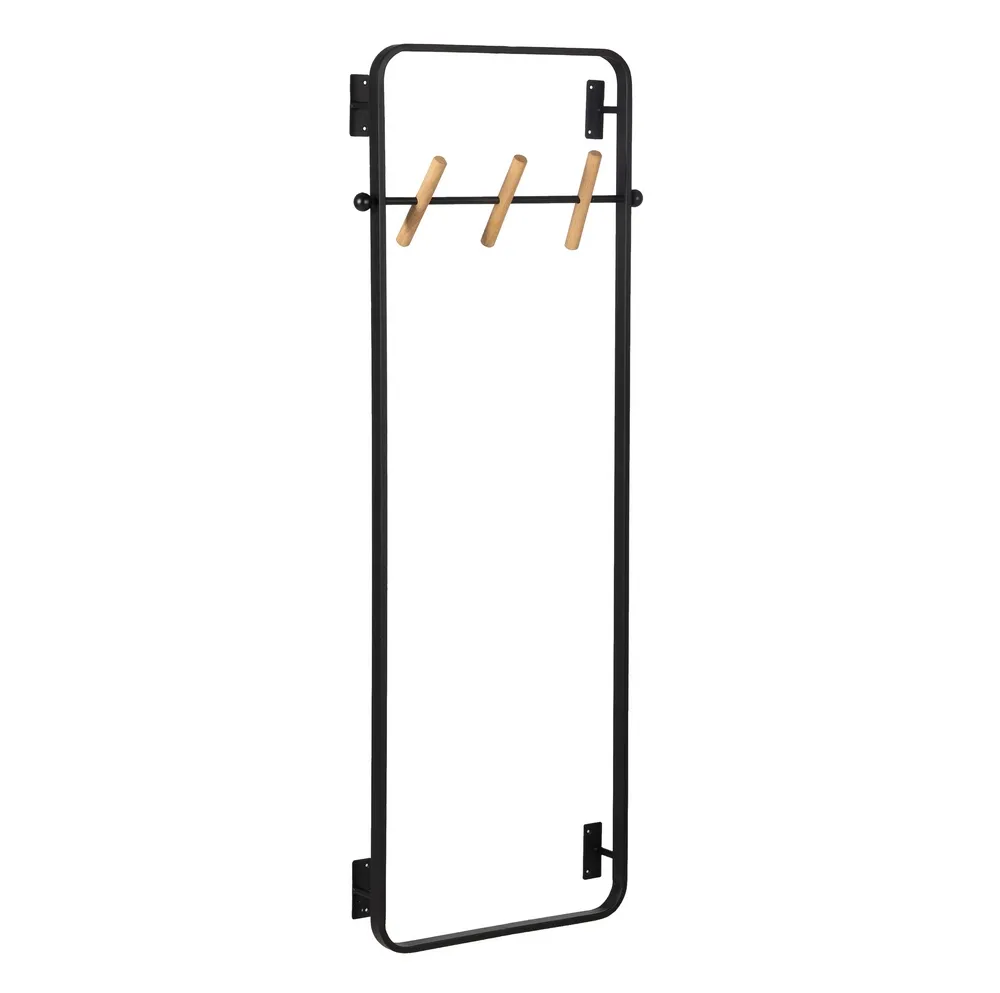 Cuiere - Cuier Rack metal negru lemn