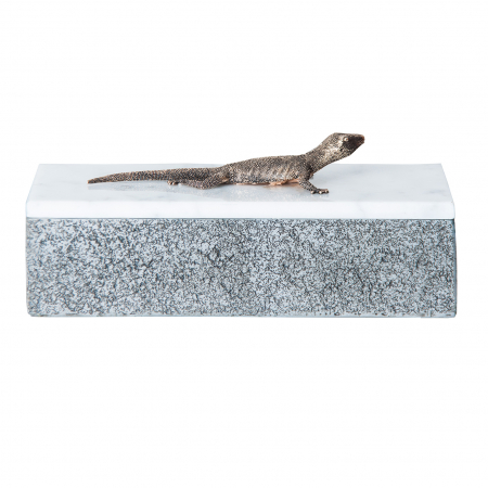 Cutii decorative - Cutie decorativa marmura bicolora|Cutii moderne