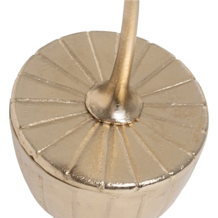 Cutie decorativă din metal auriu BOX GOLDEN METAL DECORATION 18 x 18 x 38 cm [5]