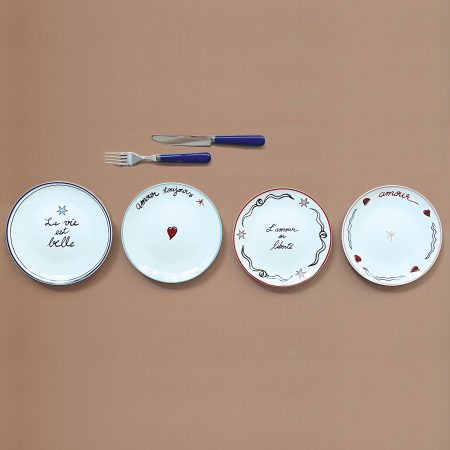 Set 6 Cutite Inox Moderne maner albastru|Tacamuri Design Premium [4]