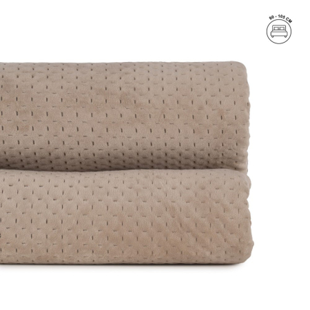 Textile in Stil Scandinav - Cuvertura catifea olandeza bej | Cuverturi confortabile