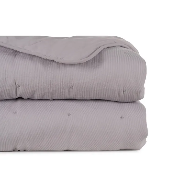 Textile - Cuvertura gri moderna pentru dormitor | Cuverturi versatile