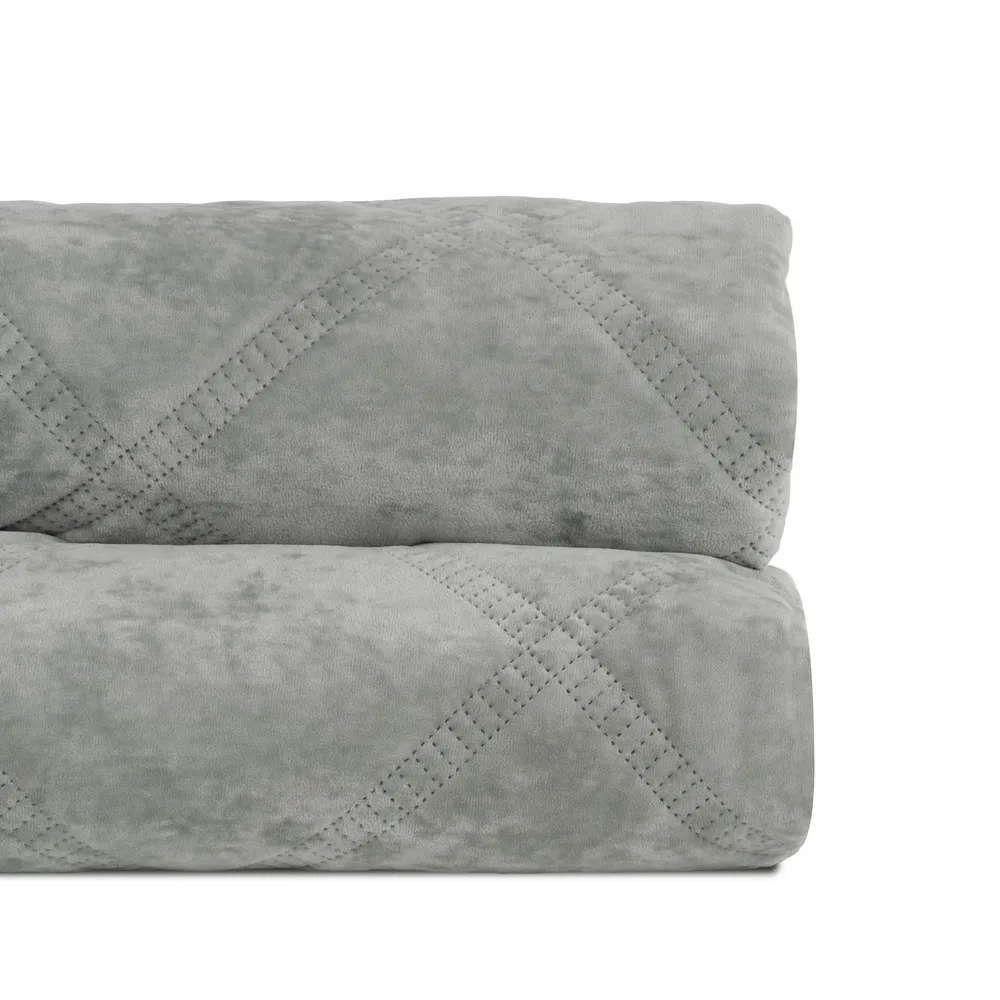 Textile - Cuvertura Premium Gri Verzui King Size | Cuverturi Elegante