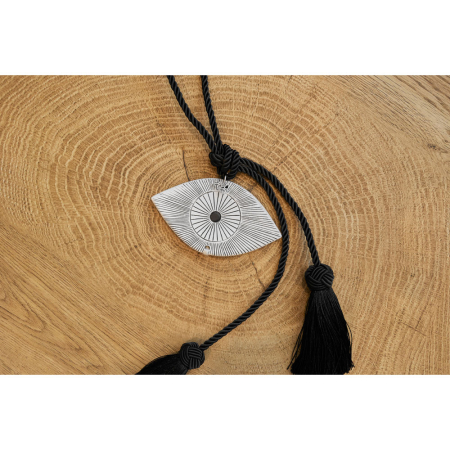 Obiecte decorative - Decor de Crăciun cu ochi protector alb auriu