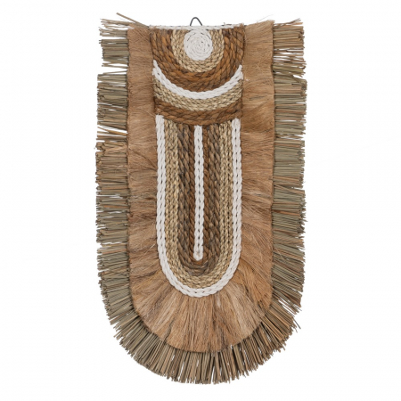 Decoratiuni perete din lemn - Decor perete vertical fibre rustice naturale