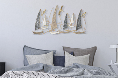 Panou mural luxos | Vaporase si pescarusi | Decor maritim [1]