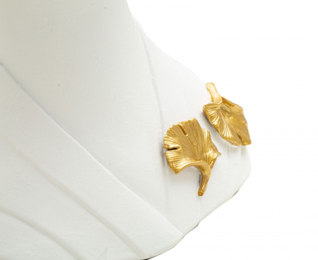 Cap Buddha alb cu frunze aurii - CreativDeco.ro   [2]