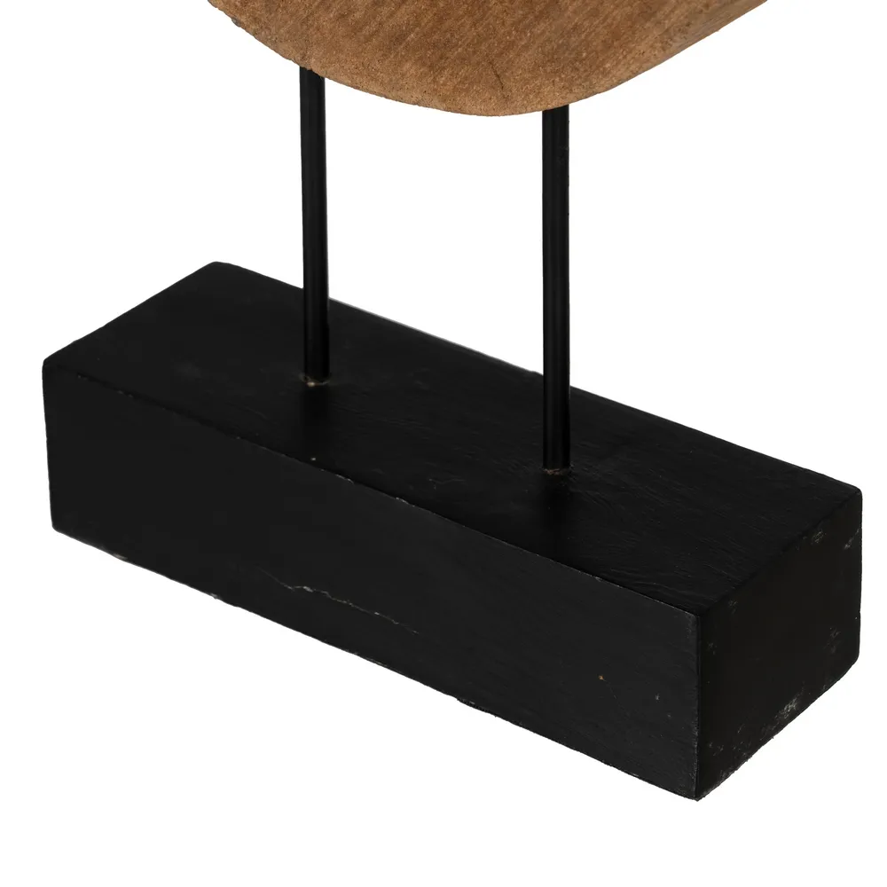 Decoratiune Cerc din Lemn de Mango Natural, Creativdeco.ro [6]
