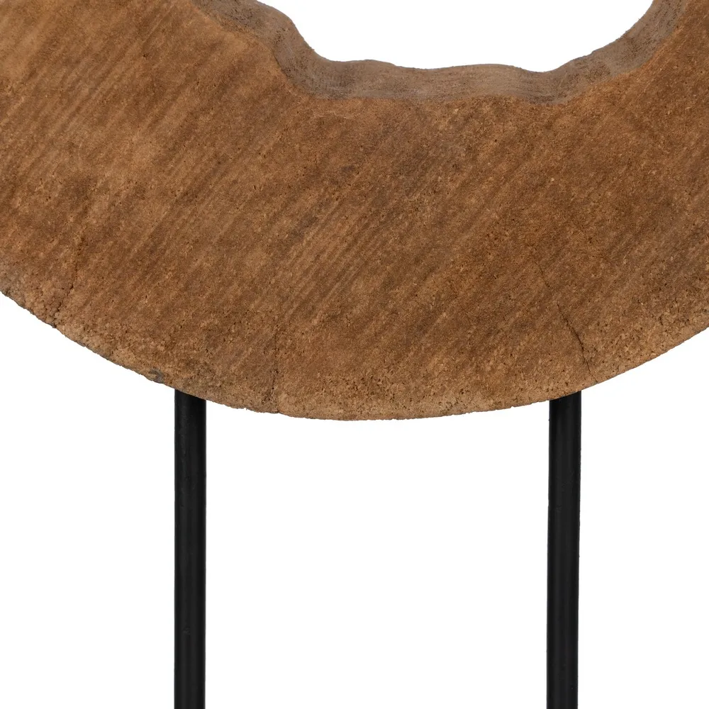 Decoratiune Cerc din Lemn de Mango Natural, Creativdeco.ro [5]