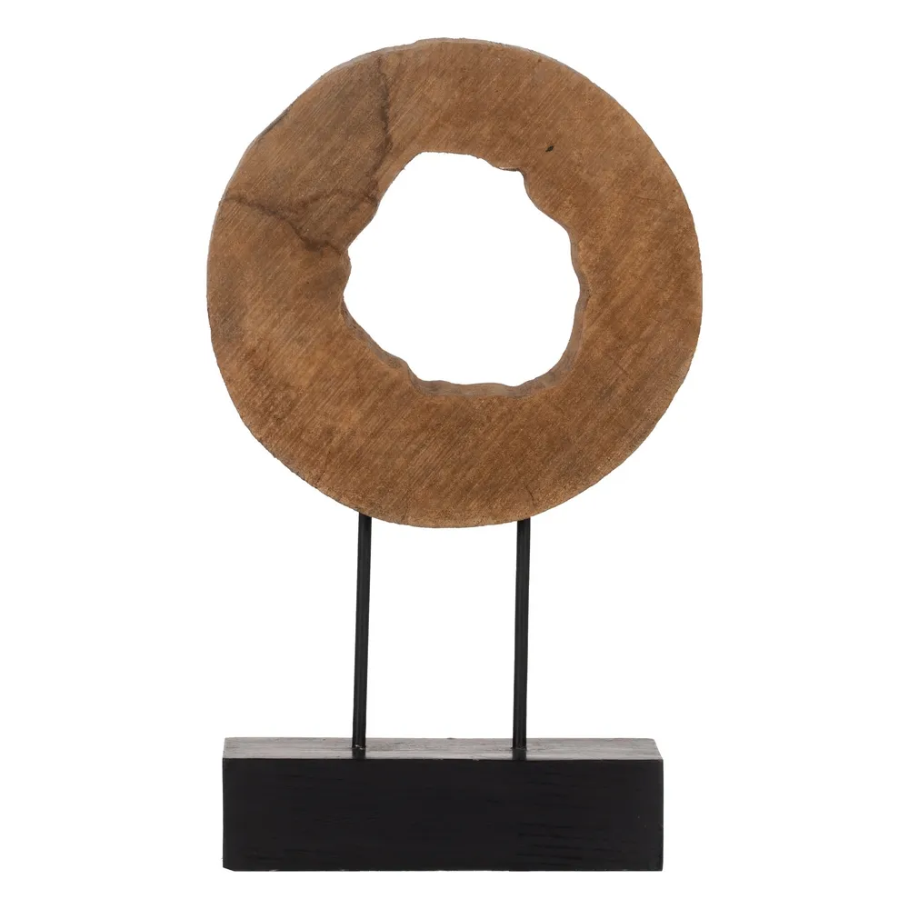 MEGA PROMOTII - Decoratiune Cerc din Lemn de Mango Natural, Creativdeco.ro