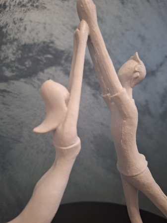 Decoratiune Cuplu inima, rasina, alb - creativdeco.ro [3]