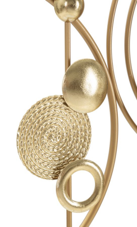 Decorațiune perete geometrică cu cercuri aurii - CreativDeco [1]