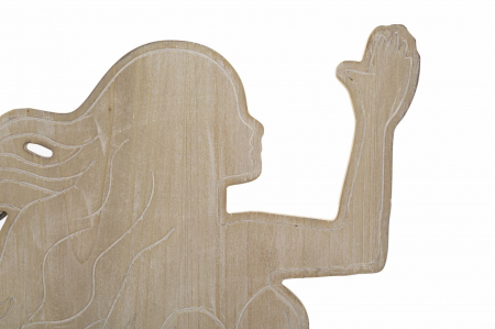 Decoratiune Sirenuta Lemn si Metal - Poveste Marina CreativDeco [1]