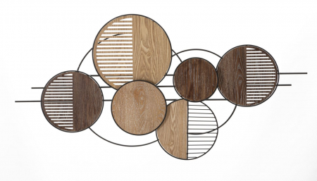 Decoratiuni perete - Decorațiune boho chic CreativDeco - Accent Natural și Artistic cu Lemn și Metal