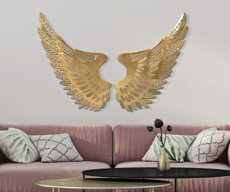 Decoratiune Metalica in Forma de Aripi pentru Living - CreativDeco [3]