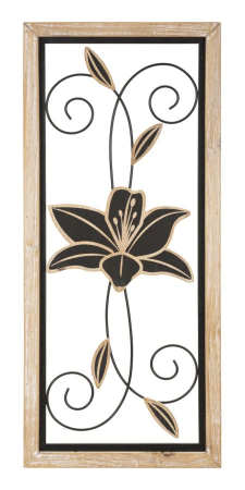 Decoratiuni perete - Decorațiune Boho Chic Crin Stilizat Frunze CreativDeco