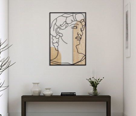 Decoratiune de Perete Lemn si Metal - Modern CreativDeco [4]