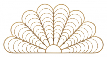 Decoratiuni metalice - Decoratiune de Perete din Ratan cu Stil Boho Chic - CreativDeco