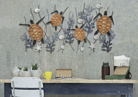 Decorațiune perete natura marina CreativDeco - Testoase și Corali pentru Ambient Relaxant [1]