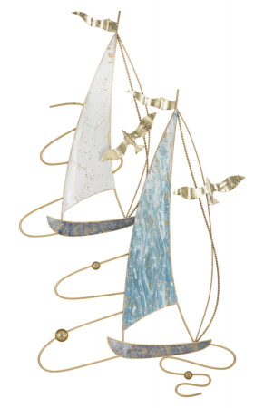 Decoratiuni perete - Decorațiune nautică CreativDeco - Veliere Stilizate pentru Accent Marin Elegant