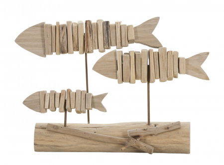 Statuete si Sculpturi - Decoratiune lemn Pesti Nature | Arta naturala decor | CreativDeco.ro  