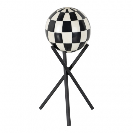MEGA PROMOTII - Figurina Decorativa CreativDeco - Accent Modern Alb-Negru pentru Decor