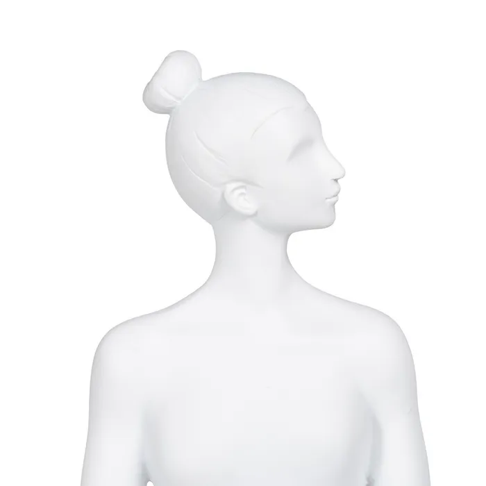 Figură decorativă polirășină albă minimalistă|Decoruri moderne elegante [2]