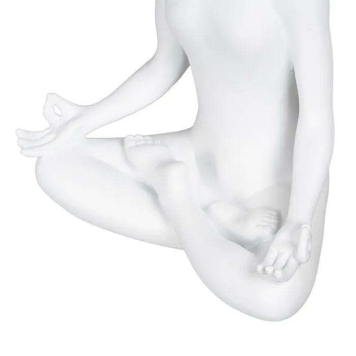 Figură decorativă polirășină albă minimalistă|Decoruri moderne elegante [5]