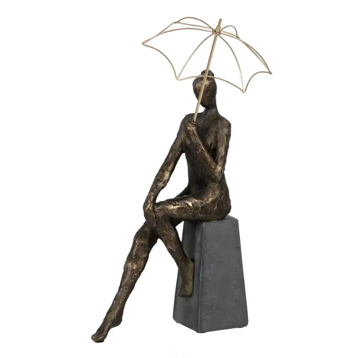 MEGA PROMOTII - Figurina Femeie, Rasina, Cupru - creativdeco.ro