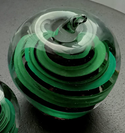 Decoratiune mar verde, sticla - creativdeco.ro [1]