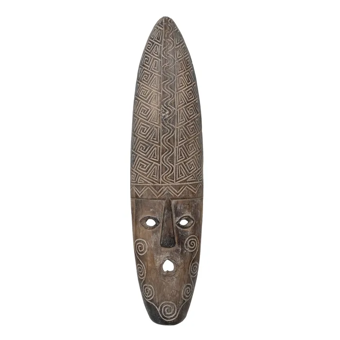 Obiecte decorative - Masca lemn albasia tribala|Decoratiuni artistice autentice