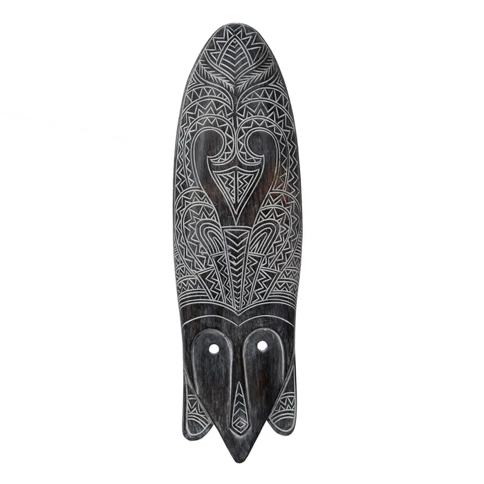 Obiecte decorative - Masca lemn albasia design tribal|Decoratiuni artistice exotice