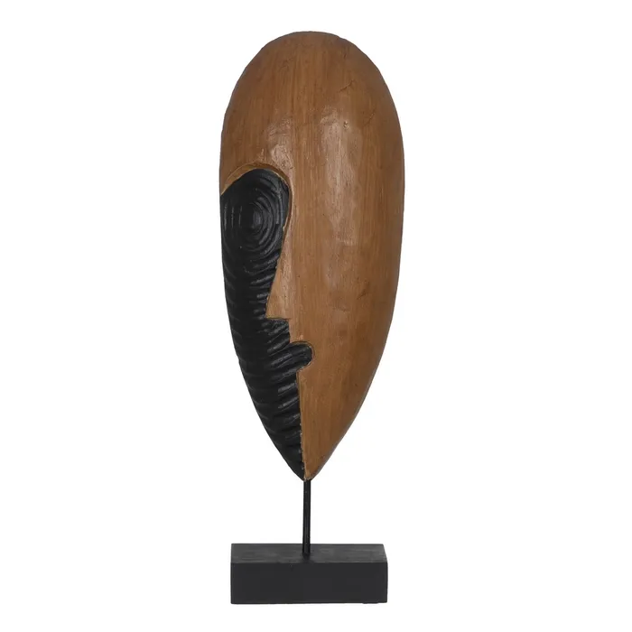 Obiecte decorative - Masca lemn albasia baza fier|Decoratiuni artistice moderne