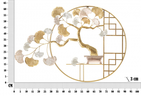 Decorațiune Metalica Arbore Auriu Eleganta CreativDeco [5]