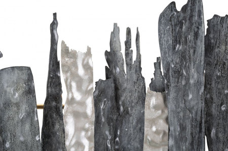 Decorațiune perete abstracta metalica CreativDeco - Design Artistic cu Texturi Variate pentru Decor Contemporan [2]