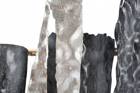 Decorațiune perete abstracta metalica CreativDeco - Design Artistic cu Texturi Variate pentru Decor Contemporan [4]