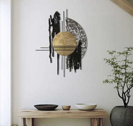 Decorațiune metalică de perete abstracta Cripton B [1]