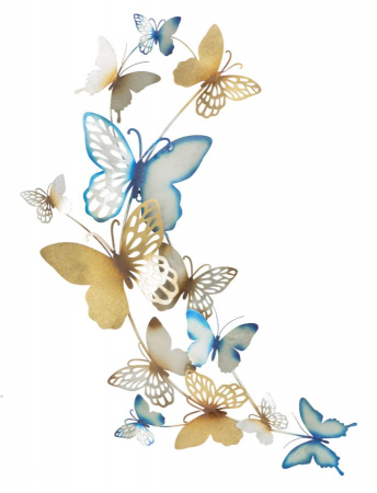 Decoratiuni perete - Panou Decorativ Vibrant Fluturi CreativDeco