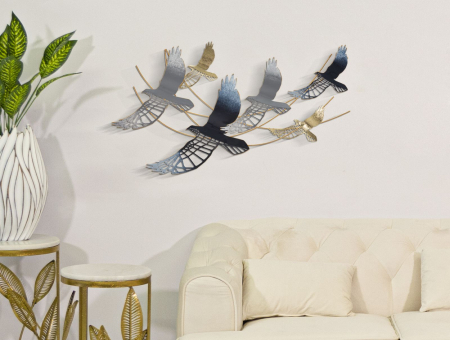 Decorațiune perete pasari CreativDeco - Accent Glam si Dinamic pentru Orice Spatiu [4]