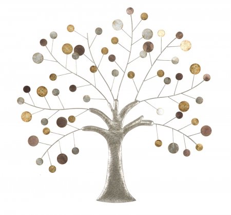 Decoratiuni metalice - Decoratiune de Perete Arbore Artistic | CreativDeco