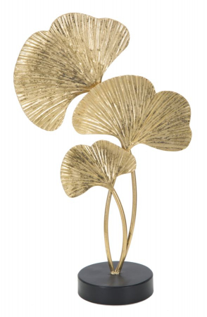 Ornament XL Frunze Ginkgo din metal - CreativDeco.ro