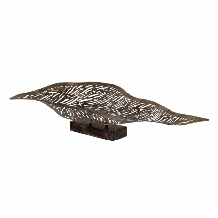 Obiecte decorative - Decoratiune Metalica Argintie CreativDeco - Arta Moderna pentru Mese si Interioare Industriale