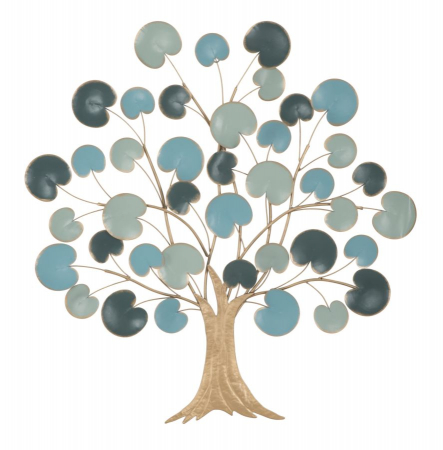 Decoratiuni metalice - Decoratiune Copac Albastru Liniste - CreativDeco