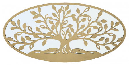 Decoratiuni metalice - Decoratiune perete Arborele vietii, metal/oglinda