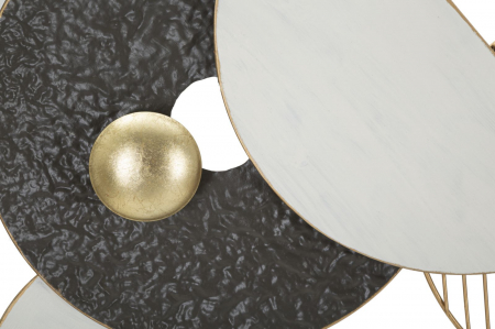 Decoratiune perete Boly, metal, auriu negru - creativdeco.ro [4]
